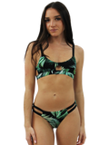 Cutout Double Strap Bikini in Weft