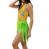 Cover-up Beach Bikini Chiffon Fringe Hem Sarong