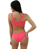 Vivid Ribknit Strappy Midkini 2pc Set