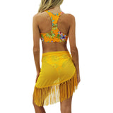 Cover-up Beach Bikini Chiffon Fringe Hem Sarong