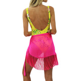 Cover-up Beach Bikini Chiffon Fringe Hem Sarong