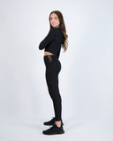 Long Sleeve Belly Shirt W/ Leggings